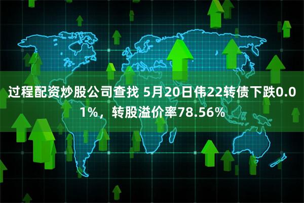 过程配资炒股公司查找 5月20日伟22转债下跌0.01%，转股溢价率78.56%