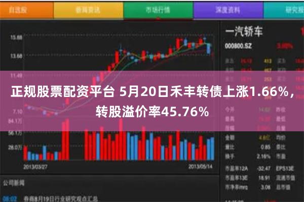 正规股票配资平台 5月20日禾丰转债上涨1.66%，转股溢价率45.76%