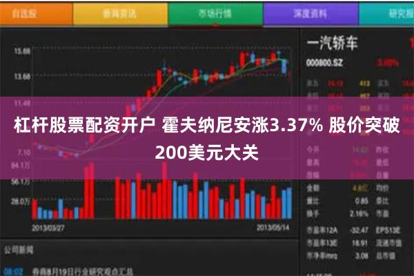 杠杆股票配资开户 霍夫纳尼安涨3.37% 股价突破200美元大关