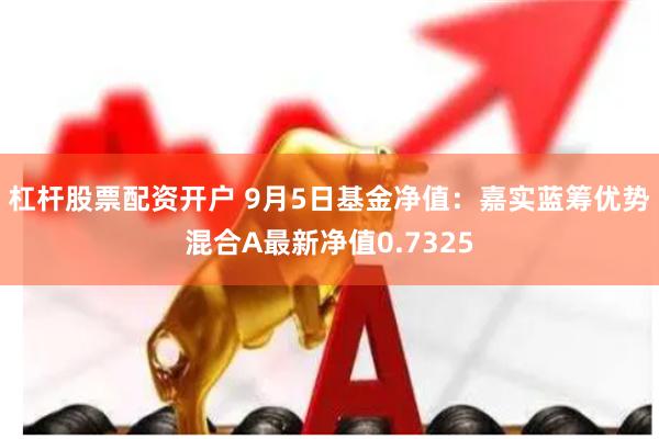 杠杆股票配资开户 9月5日基金净值：嘉实蓝筹优势混合A最新净值0.7325