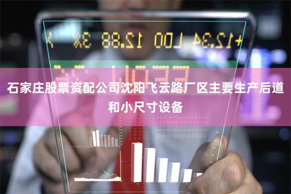 石家庄股票资配公司沈阳飞云路厂区主要生产后道和小尺寸设备